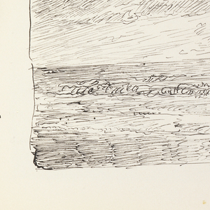 Sketchbook Folio, Quick Sketch of Waves on Beach, 1890–1900