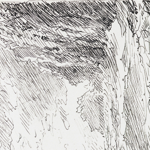 Sketchbook Folio, Waves Breaking on Rocks and Tall Cliffs, 1890–1900
