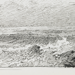 Sketchbook Folio, Study of Light over Ocean and Waves, 1890–1900
