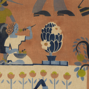 Textile, Egyptian Garden, ca. 1939