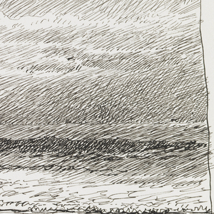 Sketchbook Folio, Seascape with Full Moon, 1890–1900