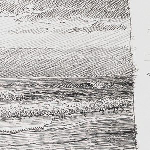 Sketchbook Folio, Study of Gently Rolling Waves and Clouds, 1890–1901