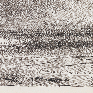 Sketchbook Folio, Nightime Seascape, 1890–1900