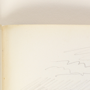 Sketchbook Folio, Unfinished Study of Sky (recto); Rough Study of Beach, Ocean and Sky (verso), 1890–1900