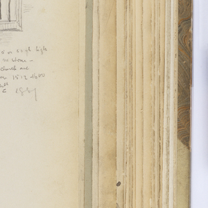 Album Page, Sketches of Riverboats, Tracery, Numbers, and Chain Link, August 21–22, 1887