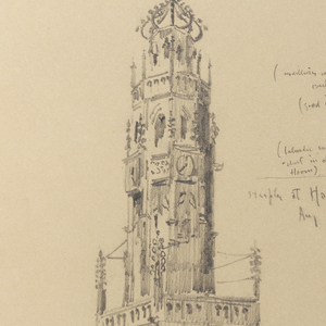 Album Page, Two Sketches from Haarlem, August 26–27, 1887