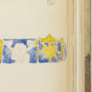Album Page, Elevation of Architrave and Pilaster, ca. 1887