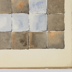 Album Page, Tile Floor in Oratory, Blois, May 6, 1888