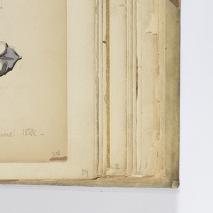 Album Page, Door and Hardware, Salle des Etats, Blois, June 1888