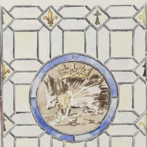 Album Page, Window of the Grande Salle, Château de Blois, June 1888