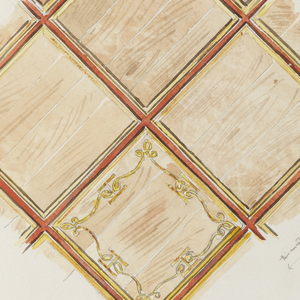 Album Page, Ceiling of Château de Chenonceau, Chenonceaux, June 17, 1888
