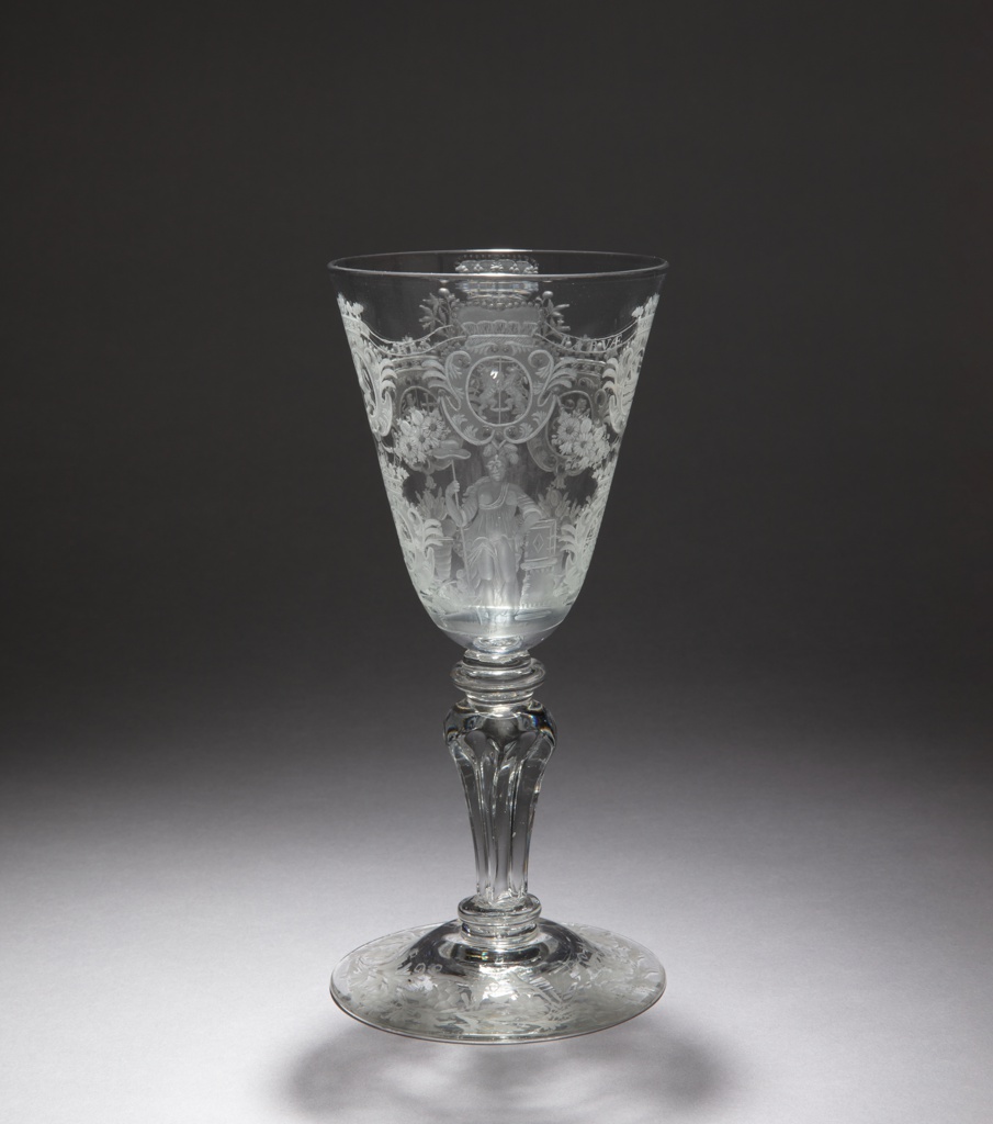 Drinking Glass, Goblet Commemorating the Seven United Provinces and Prince William IV, Governor of the Netherlands