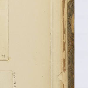 Album Page, Drawing of Molding Profile with Dimensions, Location Unknown, late 19th century
