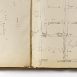 Album Page, Elevation of House at Troyes, France, late 19th century