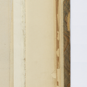 Album Page, Elevation of Central Domed Building and Sketches of Beam Profiles, late 19th century