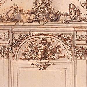 Drawing, Design for a Doorway for the Grand Gallery of the Villa Albani, Rome, Italy, 1755–56
