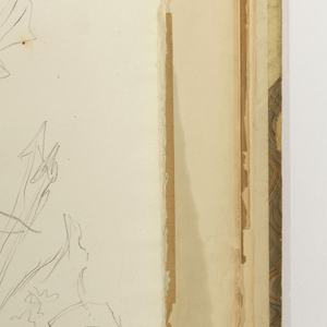 Album Page, Sketch of Trophy with Elements of Battle, late 19th century