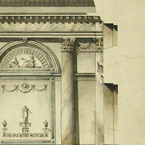 Drawing, Wall Elevation, Alexander Palace, Tsarkoie-Selo, Russia, 1792–96