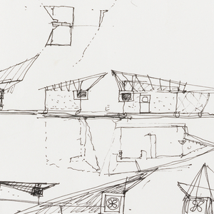 Drawing, Butterfly House, Auburn, AL: Concept Sketches, 1997