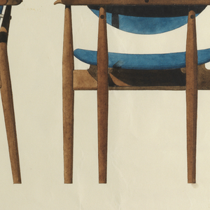 Drawing, Design for a Dining Chair with Arms, for Baker Furniture Incorporated, Grand Rapids, MI, 1955