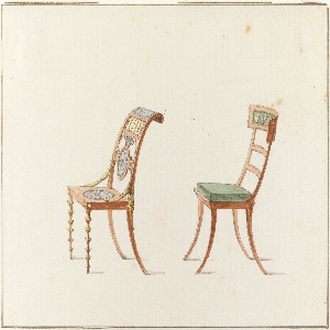Drawing, Chairs (2), 1790