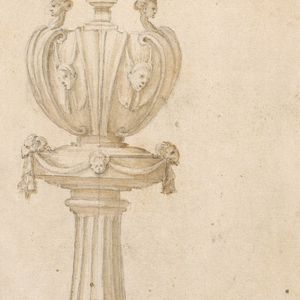 Drawing, Design for a Reliquary of the Holy Cross, ca. 1540