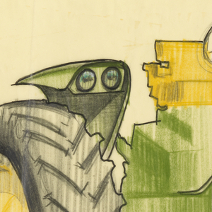 Drawing, Sketch of Tractor, for John Deere, mid-20th century