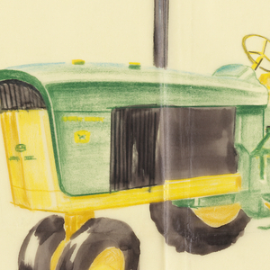 Drawing, Sketch of tractor, for John Deere, April 18, 1961