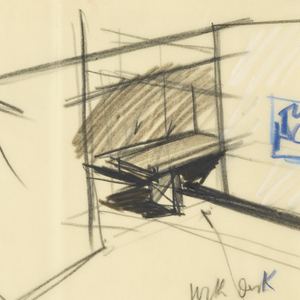 Drawing, Rough sketch, room: F2, for Uris Hotels, August 3, 1955