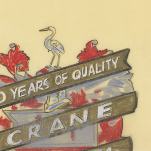 Drawing, Company Crest, for Crane Co., March 6, 1953
