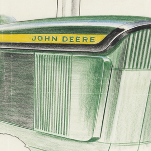 Drawing, Tractor, Model 5010, preliminary sketch, for John Deere, April 24, 1961