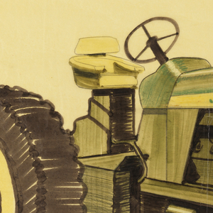 Drawing, Tractor, Model 720, front and side screens, for John Deere, January 29, 1959