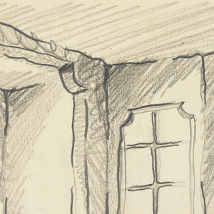 Drawing, Looking from the Fireplace toward Terrace, for Stage Set, March 1925