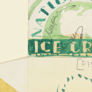 Drawing, Product Label for Ice Cream, 20th century