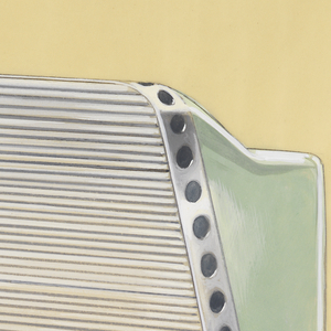 Drawing, Design for Musaphonic Clock Radio on Legs in Green, 1958
