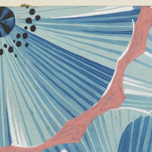 Drawing, Flower head design, Textile Design, ca. 1930
