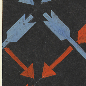 Drawing, Arrow Pattern, Textile Design, 1950–70