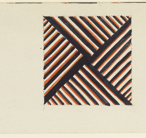Drawing, Geometric Study and Small Emblem or Crest, 20th century