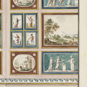 Drawing, Decoration of a Wall as a Picture Gallery, ca. 1810