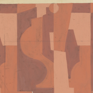 Drawing, Textile Design: Cubist Forms, 1930–31