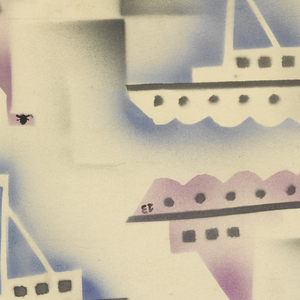 Drawing, Textile Design: The Rum Runners, 1930–31