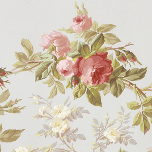 Drawing, Design for Wallpaper and Textiles: Flowers, 19th century