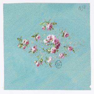 Drawing, Design for Wallpaper and Textiles: Flowers, 19th century