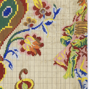 Drawing, Mise-en-carte for Textile, No. 8917, April 7, 1923