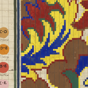 Drawing, Mise-en-carte for Textile, No. 8917, April 7, 1923