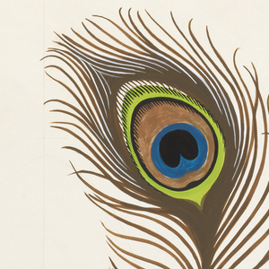 Drawing, Cartoon for Wallpaper and Textile: Peacock, 1960