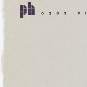 Letterhead, ph 6282 Vine Way Hollywood, late 1930s–early 1940s