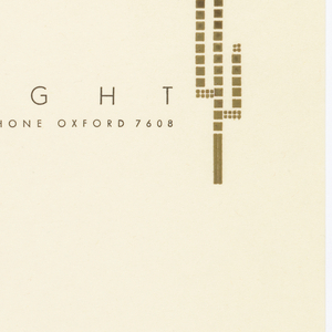 Letterhead, Lloyd Wright 858 Doheny Drive Los Angeles California, late 1930s–early 1940s