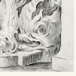 Drawing, Design for Fountain in Niche, ca. 1735