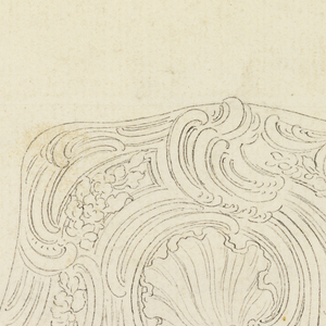 Drawing, Design for a Snuff Box Cover (verso); Trophy of Hunting (recto), ca. 1750